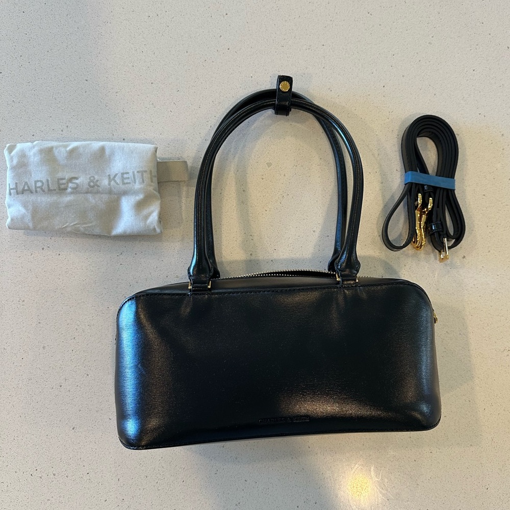 Charles & Keith Wisteria Elongated Top Handle Bag